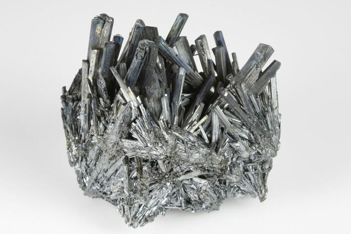 Lustrous, Metallic Stibnite Crystal Spray - China #175889